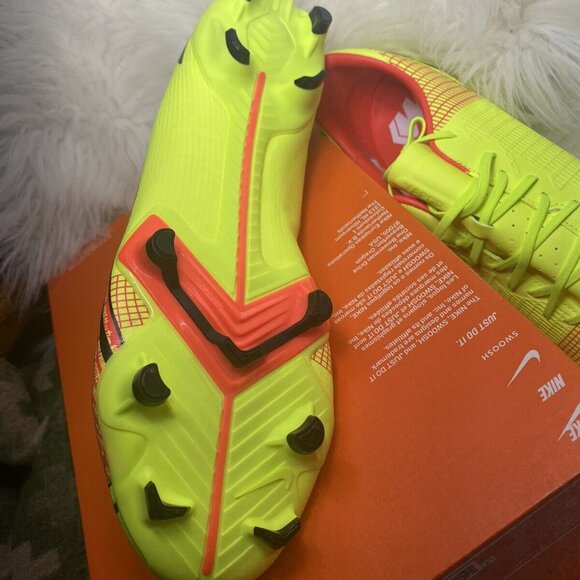 NEW Nike Mercurial Vapor 14 Academy FG MG Volt Green Cleats CU5691-760 Men's 13 - Picture 7 of 9